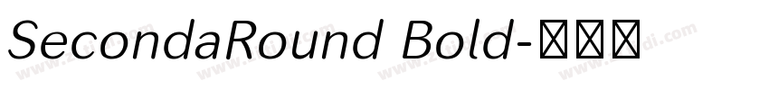 SecondaRound Bold字体转换
